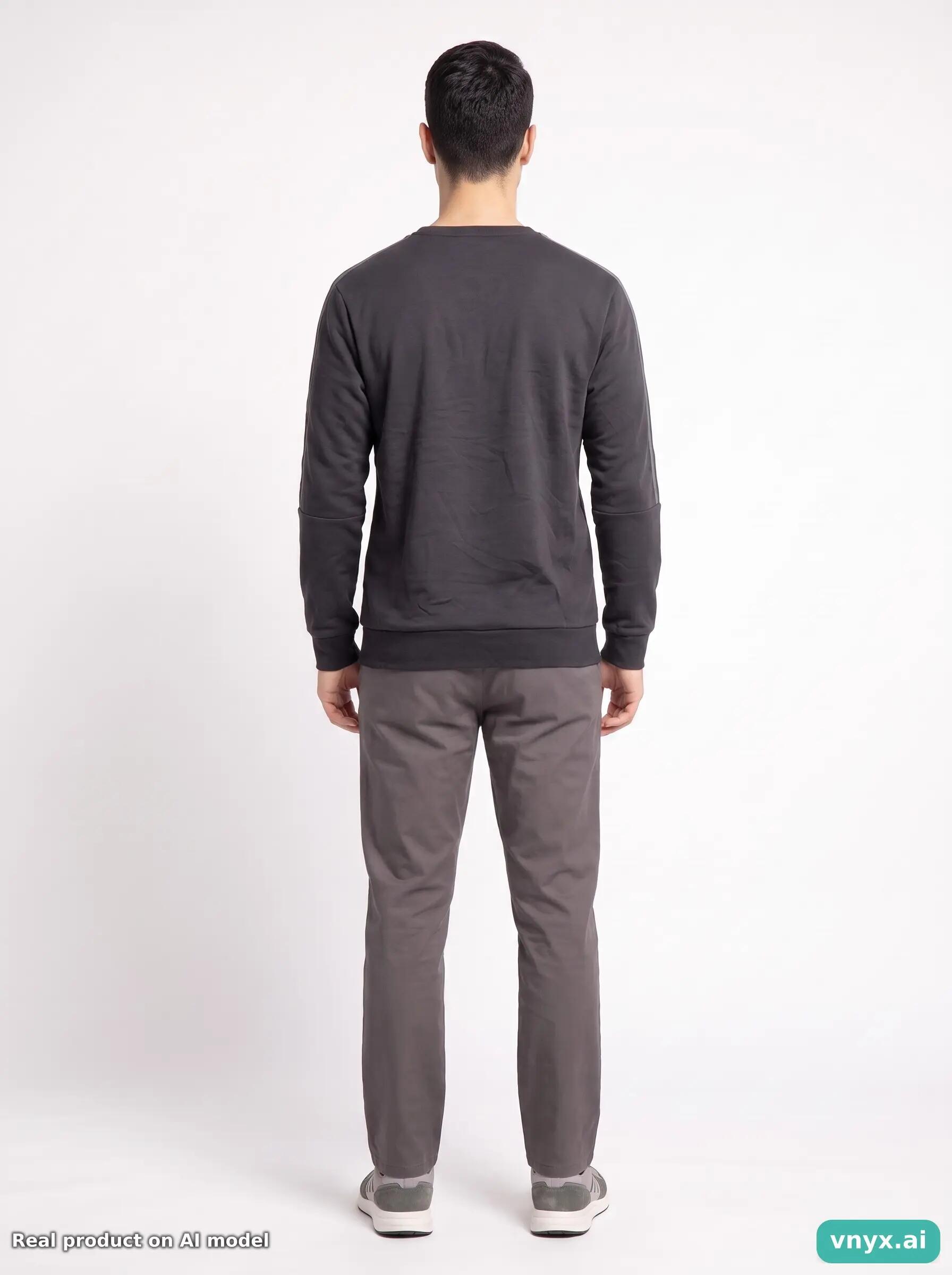 Second Life - Vintage adidas Grey Sweatshirts Men M 5/5