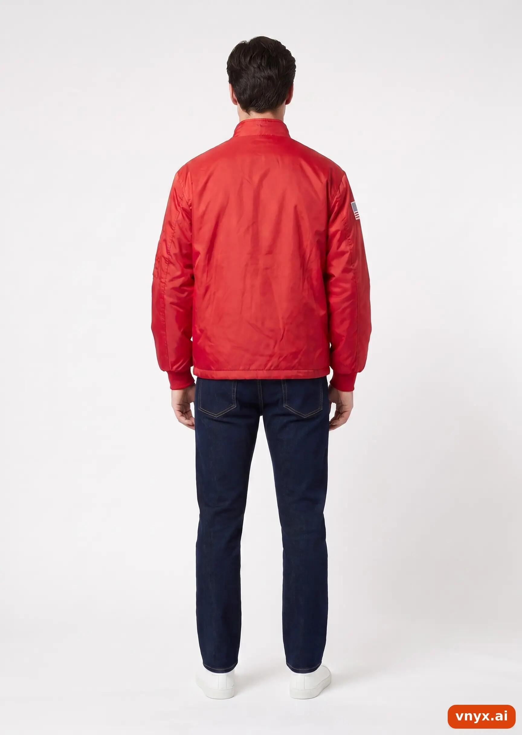 Second Life - Vintage ACER Red Windbreaker Men M 4/5