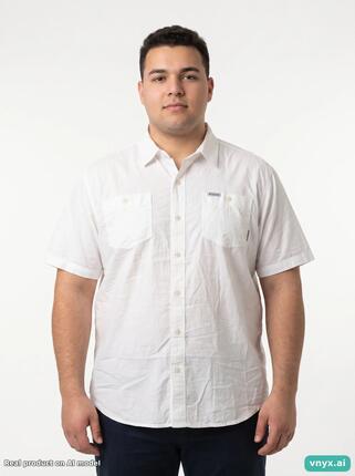 Second Life - Vintage Columbia Sportswear White Casual Shirts Men XL