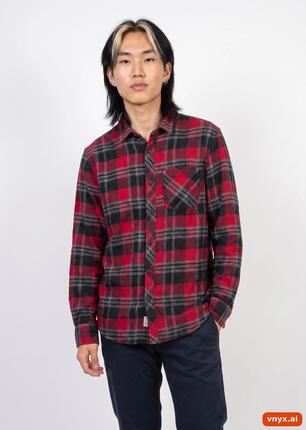 Second Life - Vintage Vans Dark Tartan Casual Shirt Men M