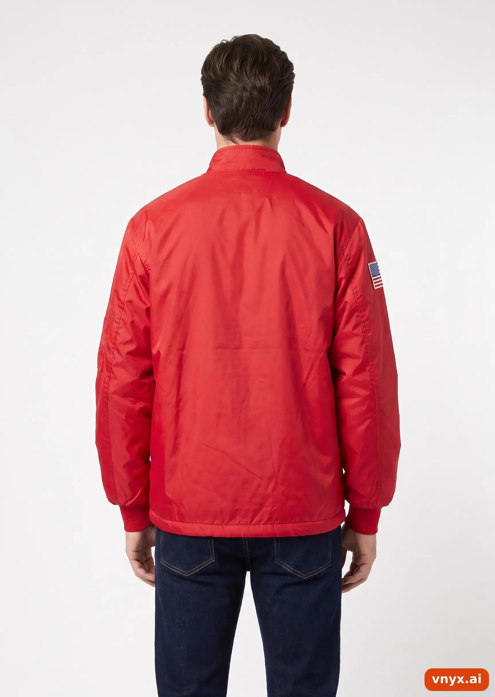 Second Life - Vintage ACER Red Windbreaker Men M 2/5