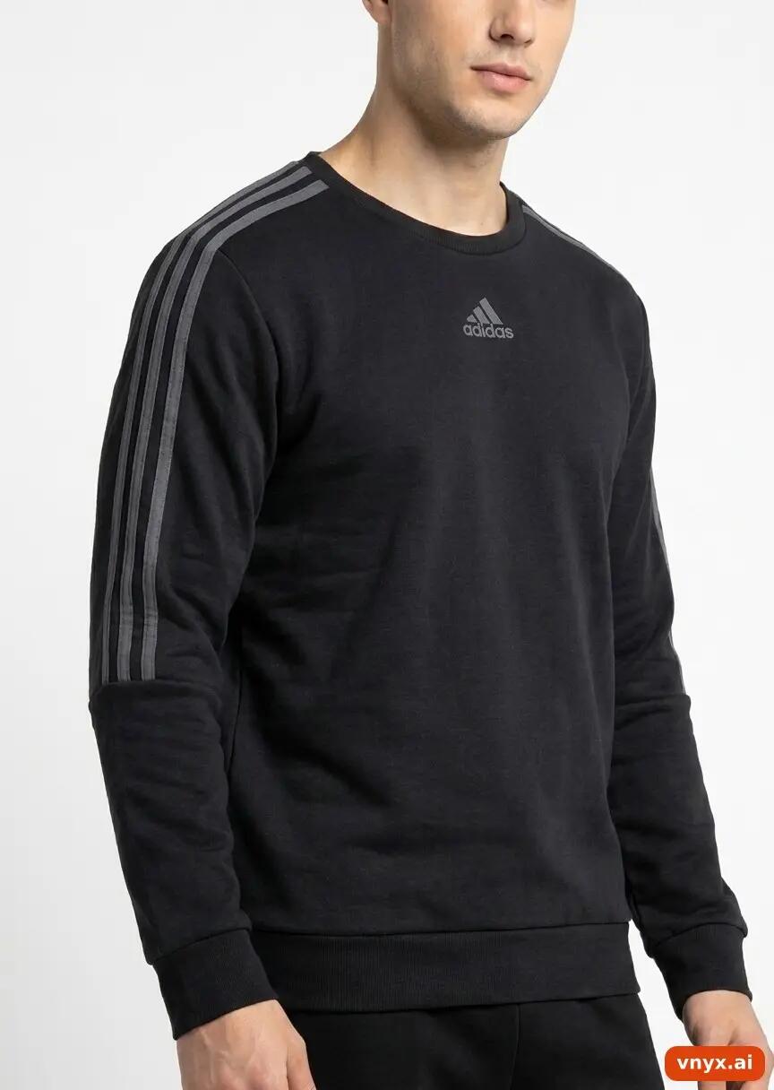 Second Life - Vintage adidas Grey Sweatshirts Men M 2/5