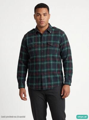 Second life - vintage polo ralph lauren green casual shirts men l