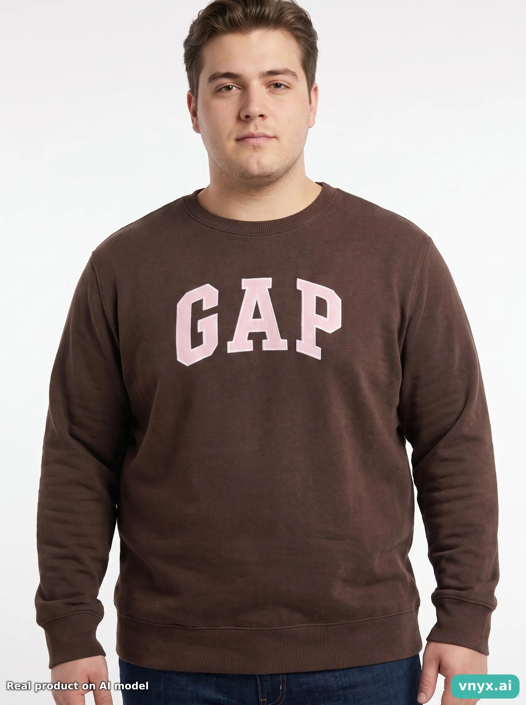 Second Life - Vintage GAP Brown Sweatshirts Men XL 5/5