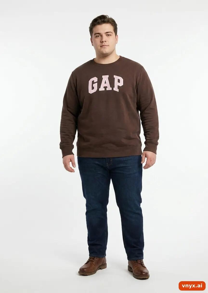 Second Life - Vintage GAP Brown Sweatshirts Men XL 2/5