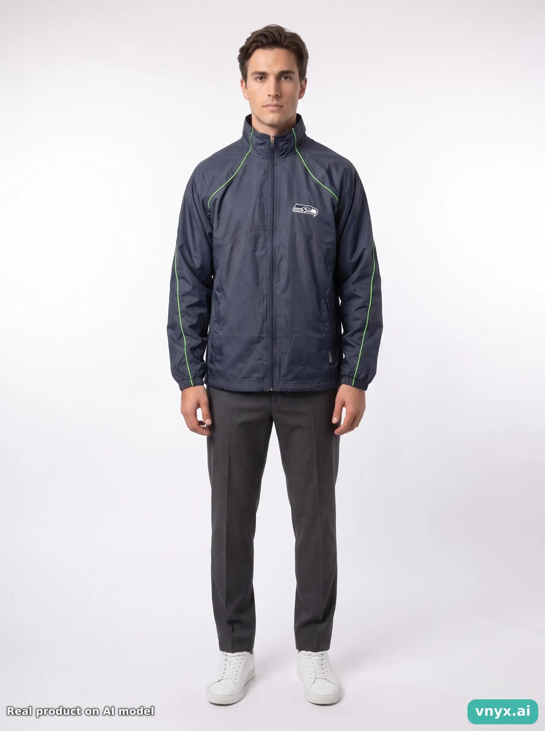 Second Life - Vintage Reebok Navy Sports Jackets Men M 4/5