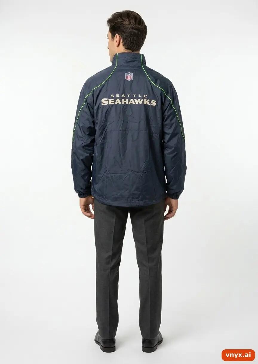 Second Life - Vintage Reebok Navy Sports Jackets Men M 2/5