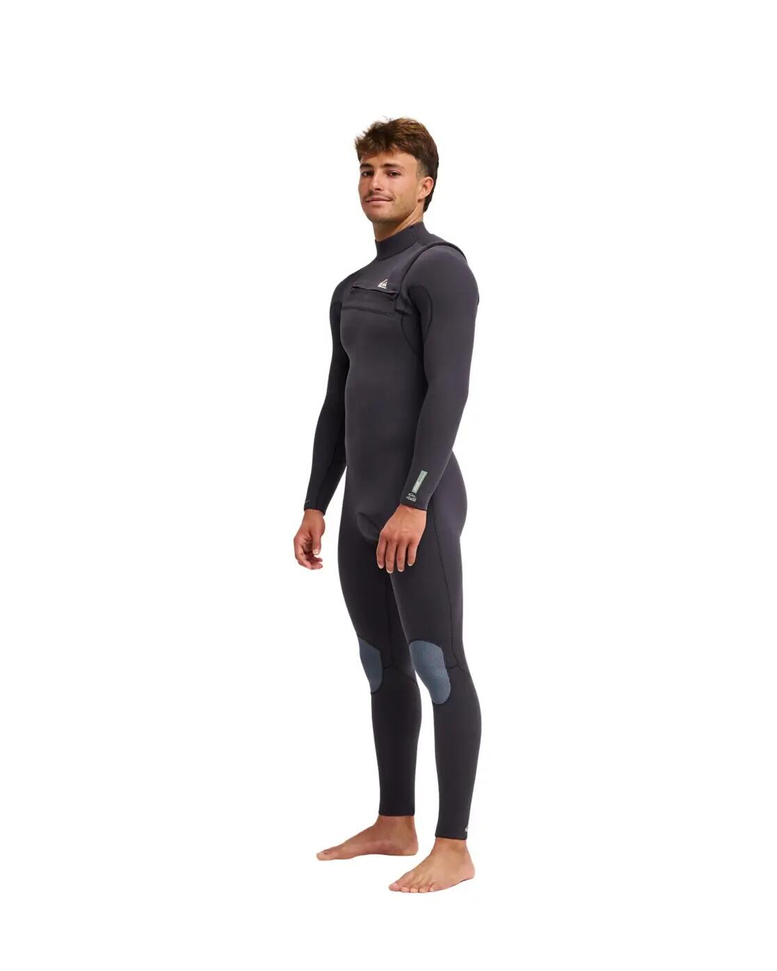 Combinaison de surf zip poitrine HIGHLINE 4/3 Noir Homme 3/4