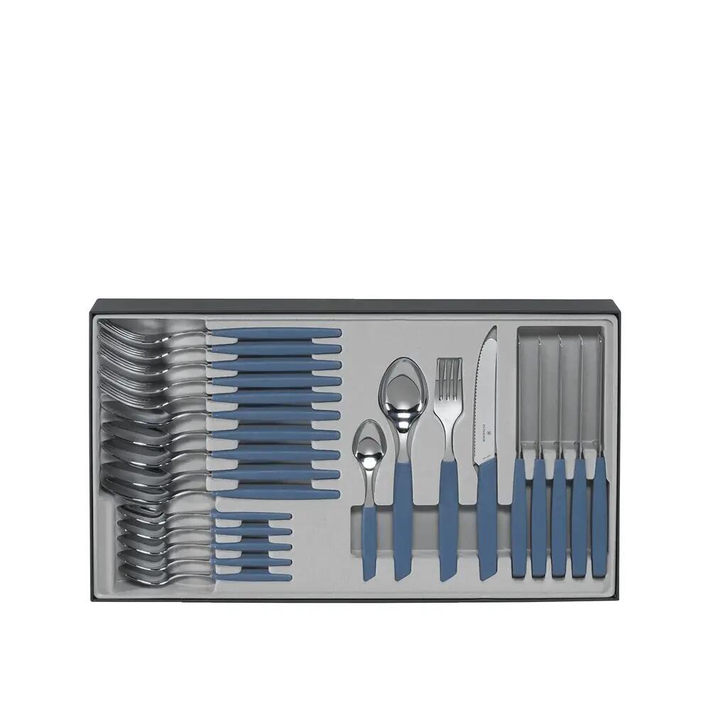 Talheres Victorinox Swiss Modern 24 peças Azul 4/5