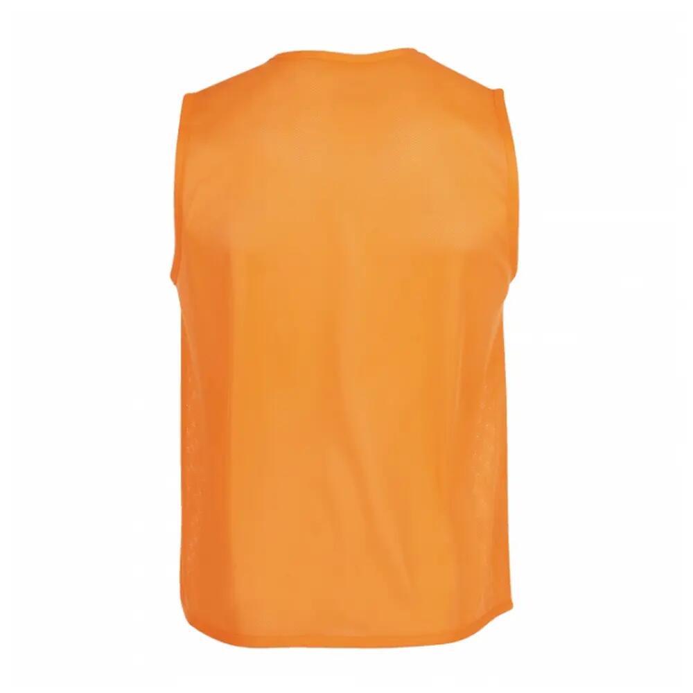Peto de Entrenamiento Diseño Logotipo Sin Mangas para Adultos Unisex Naranja M 2/3