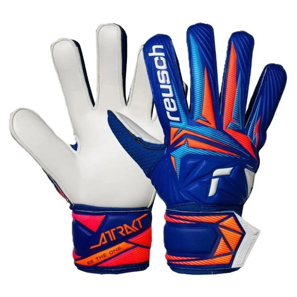 Guanti Da Portiere Bambini Reusch Attrakt Solid Blu 3/3