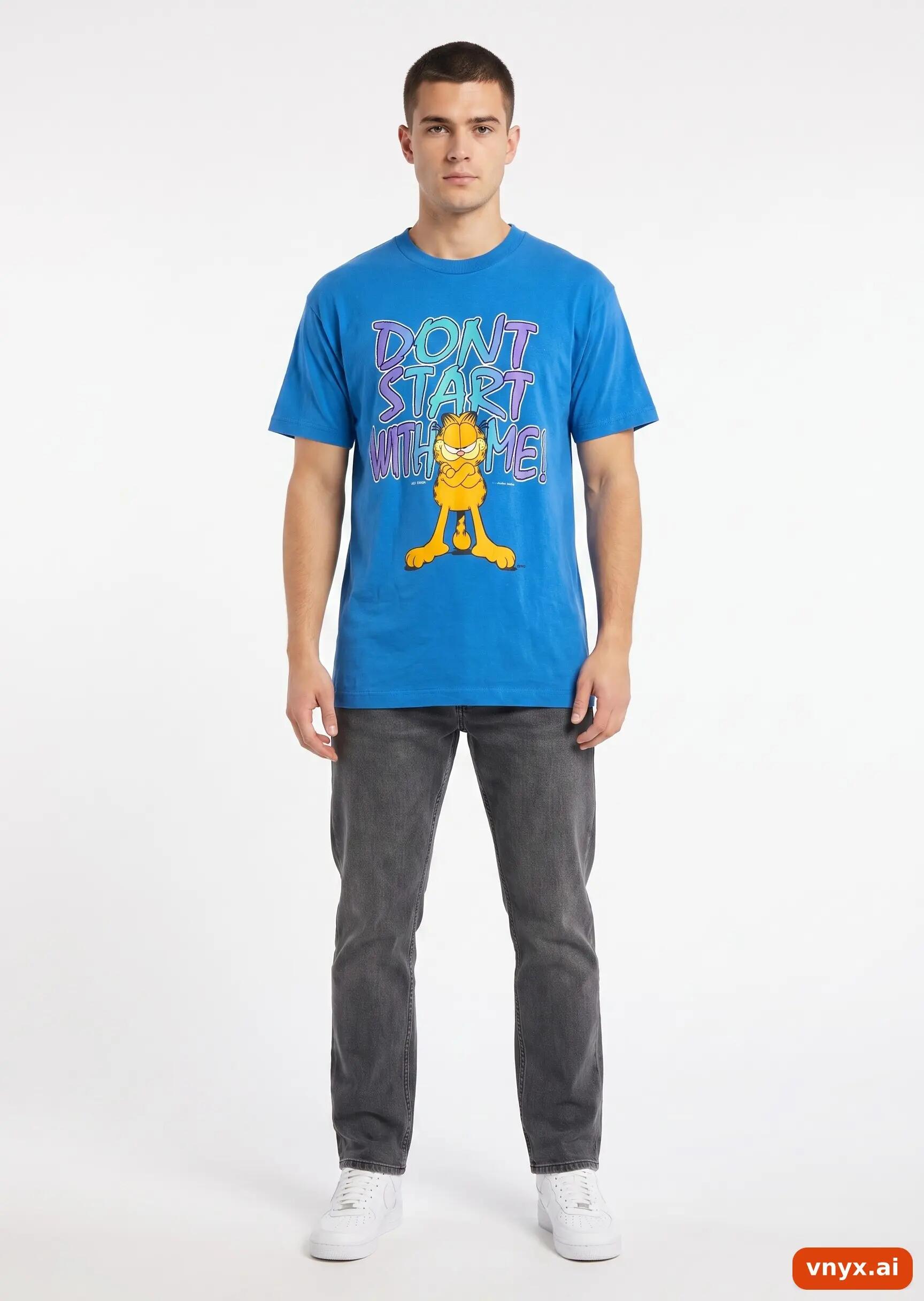 Second Life - Vintage Fruit of the Loom Blue T-Shirt 3/5