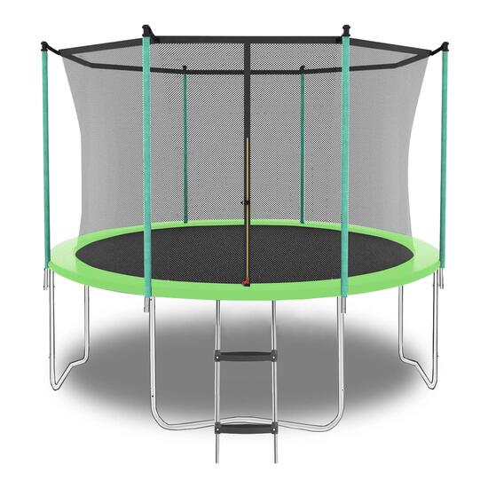 Trampoline de 2,4 m (8 pi), trampoline d'extérieur, avec filet de sécurité et éc