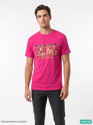 Second life - vintage fruit of the loom pink t-shirts men m