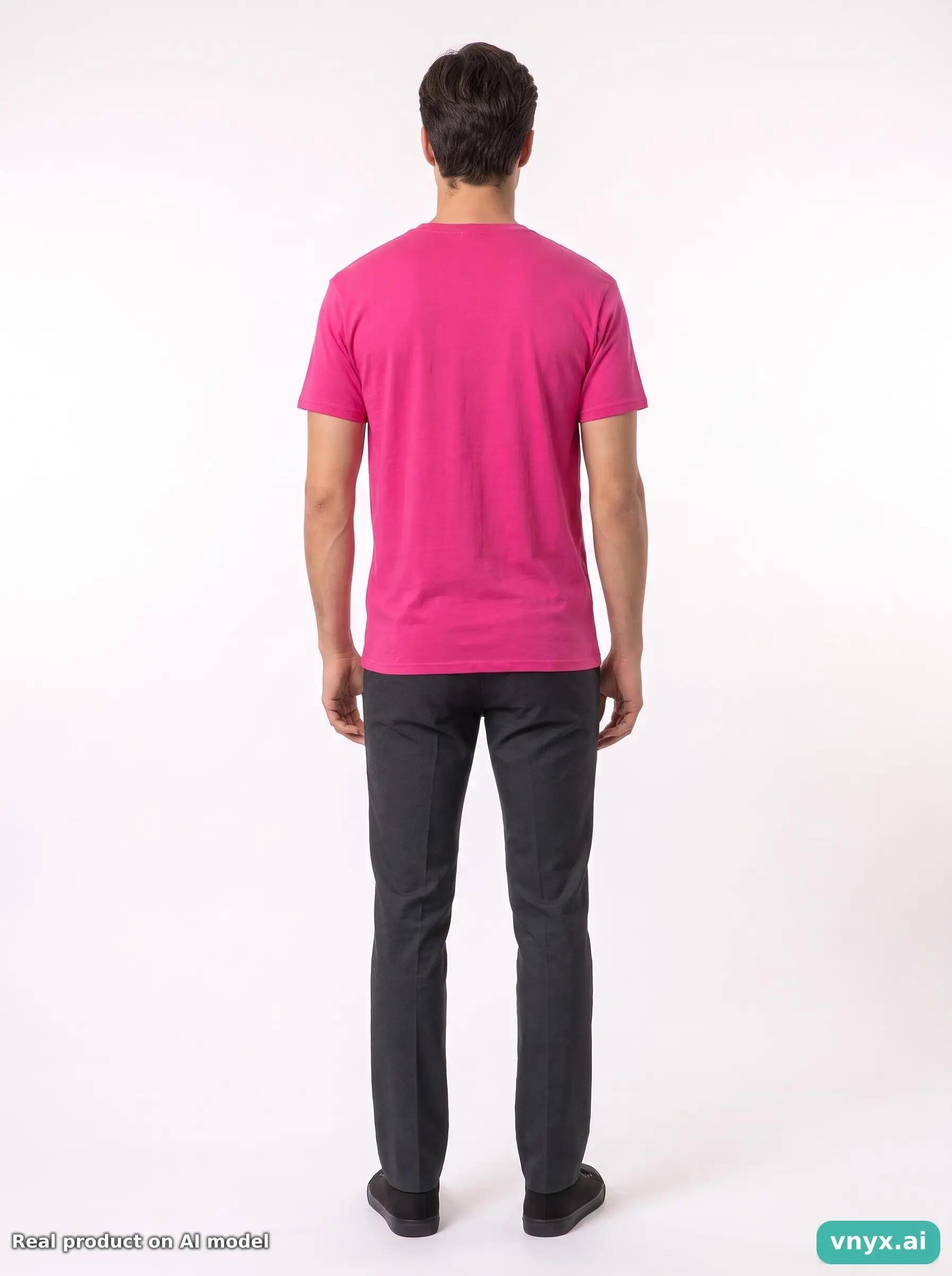 Second Life - Vintage Fruit of the Loom Pink T-Shirts Men M 4/5