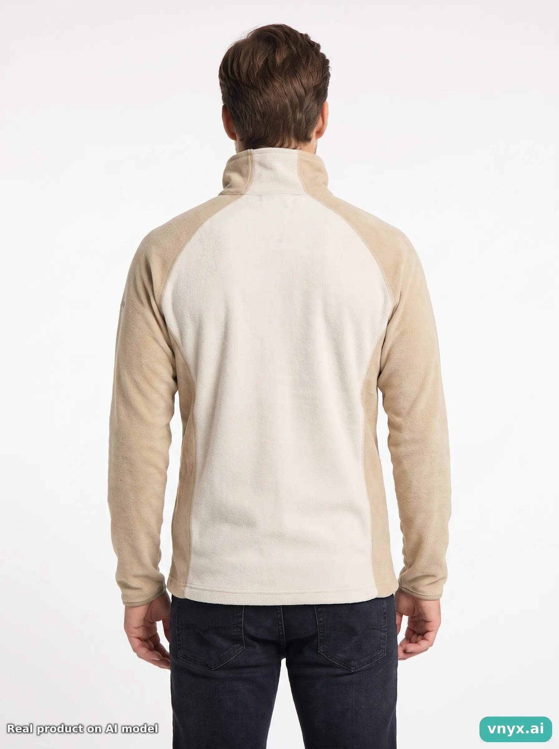 Second Life - Vintage Columbia Sportswear Beige Fleece Pullover Men M 4/5