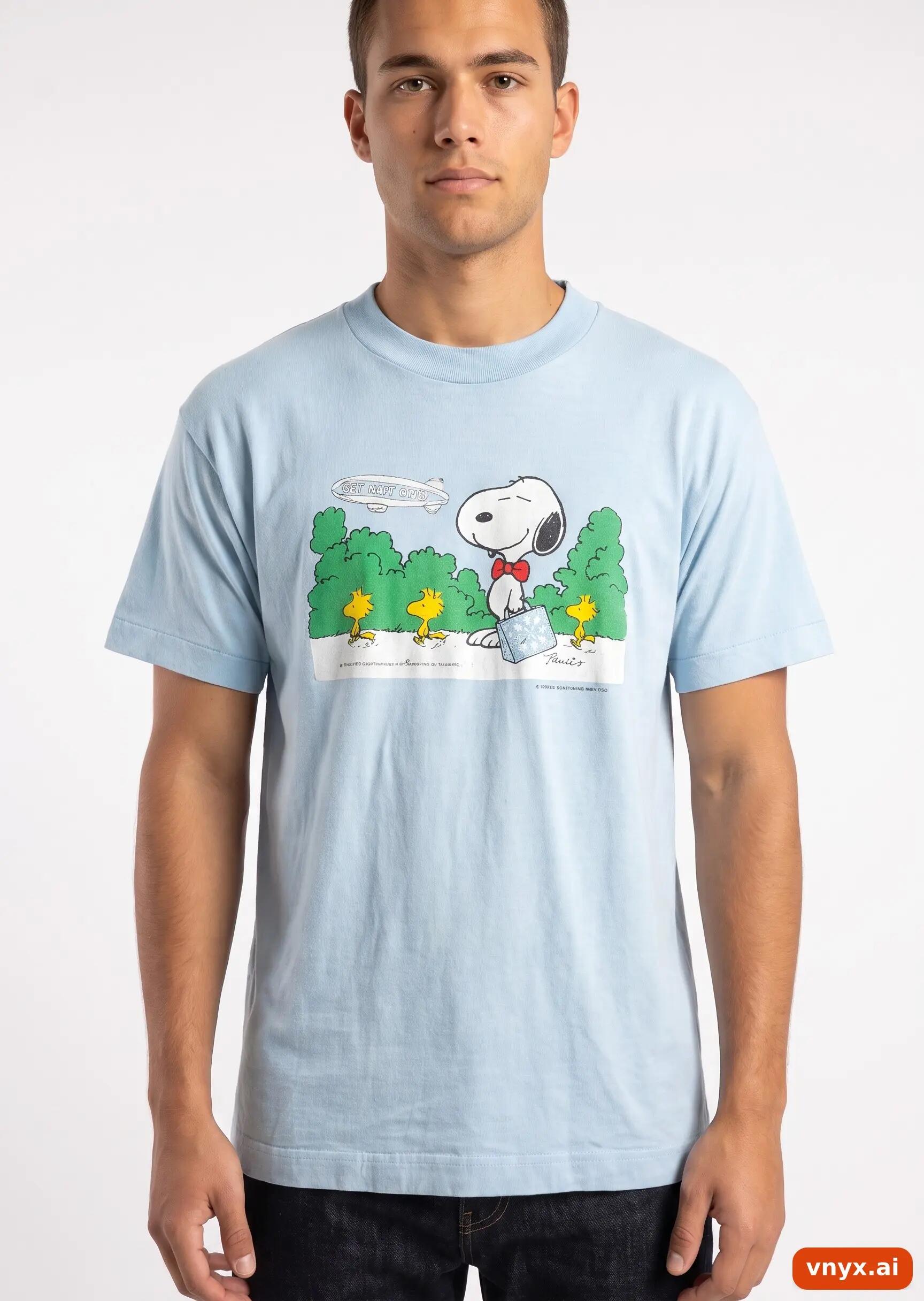 Second Life - Vintage Fruit of the Loom Soft Blue T-Shirt Men L 5/5