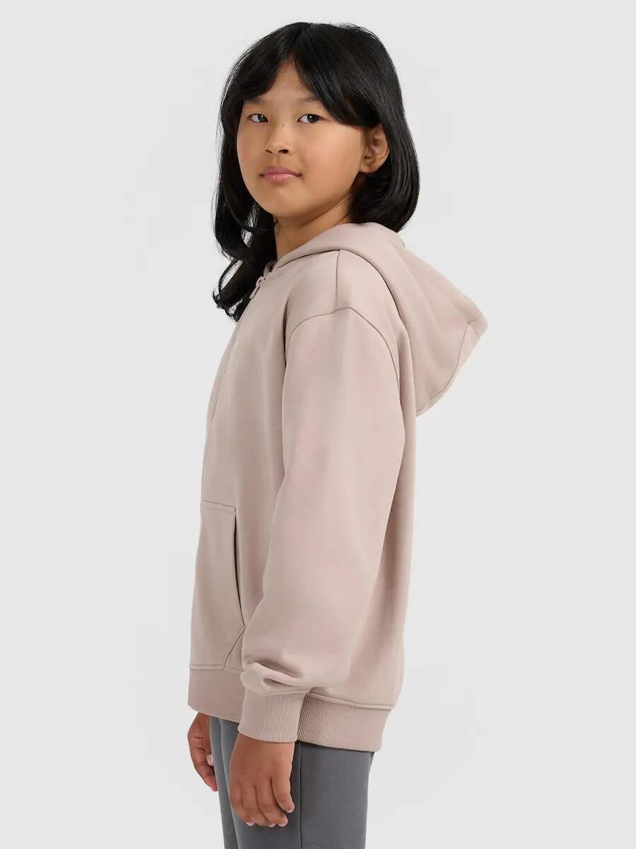 Bluza dresowa rozpinana z kapturem dziewczęca 4F 4FJRAW25TSWSF2466 6/7