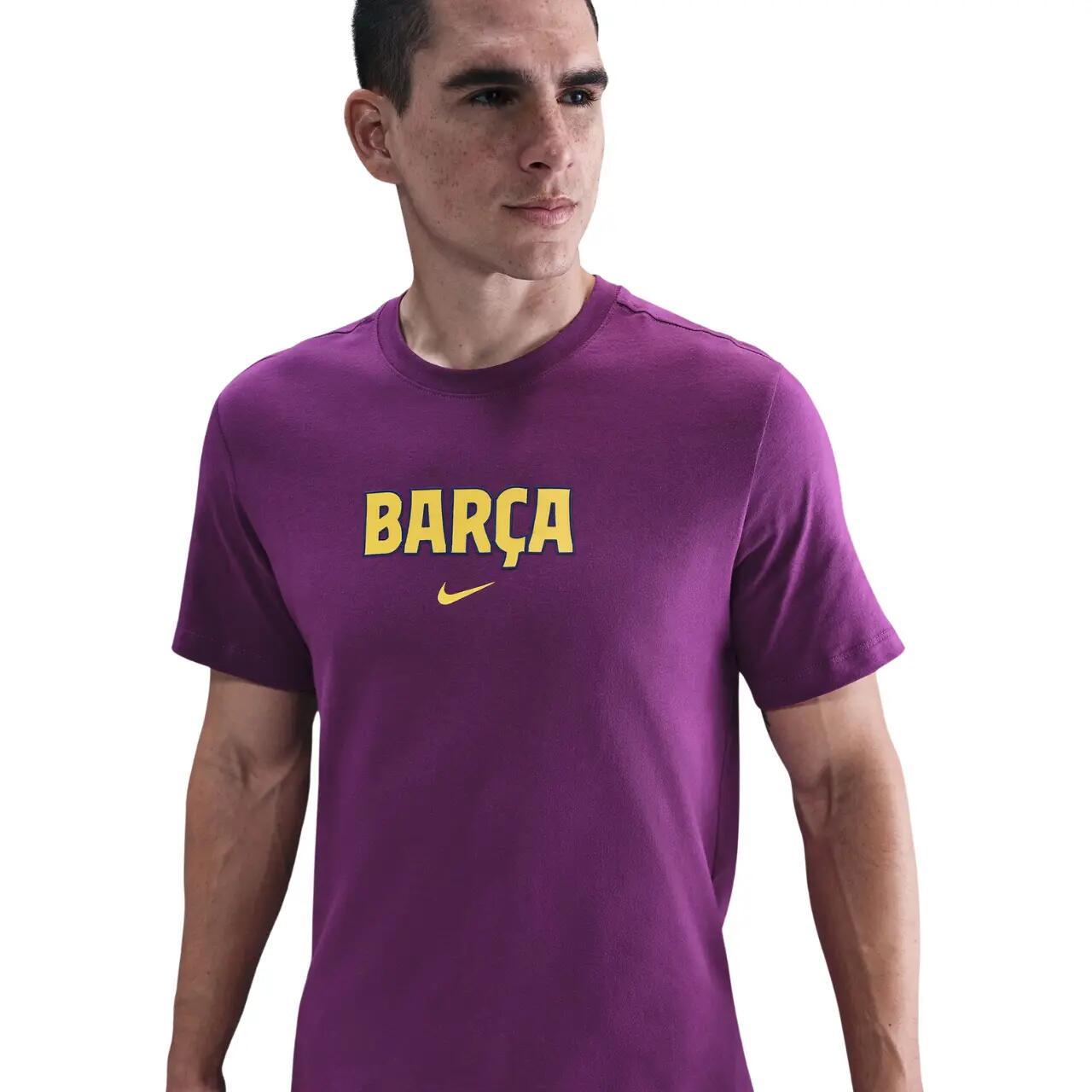 Męska koszulka Nike FC Barcelona Wordmark do piłki nożnej 3/3