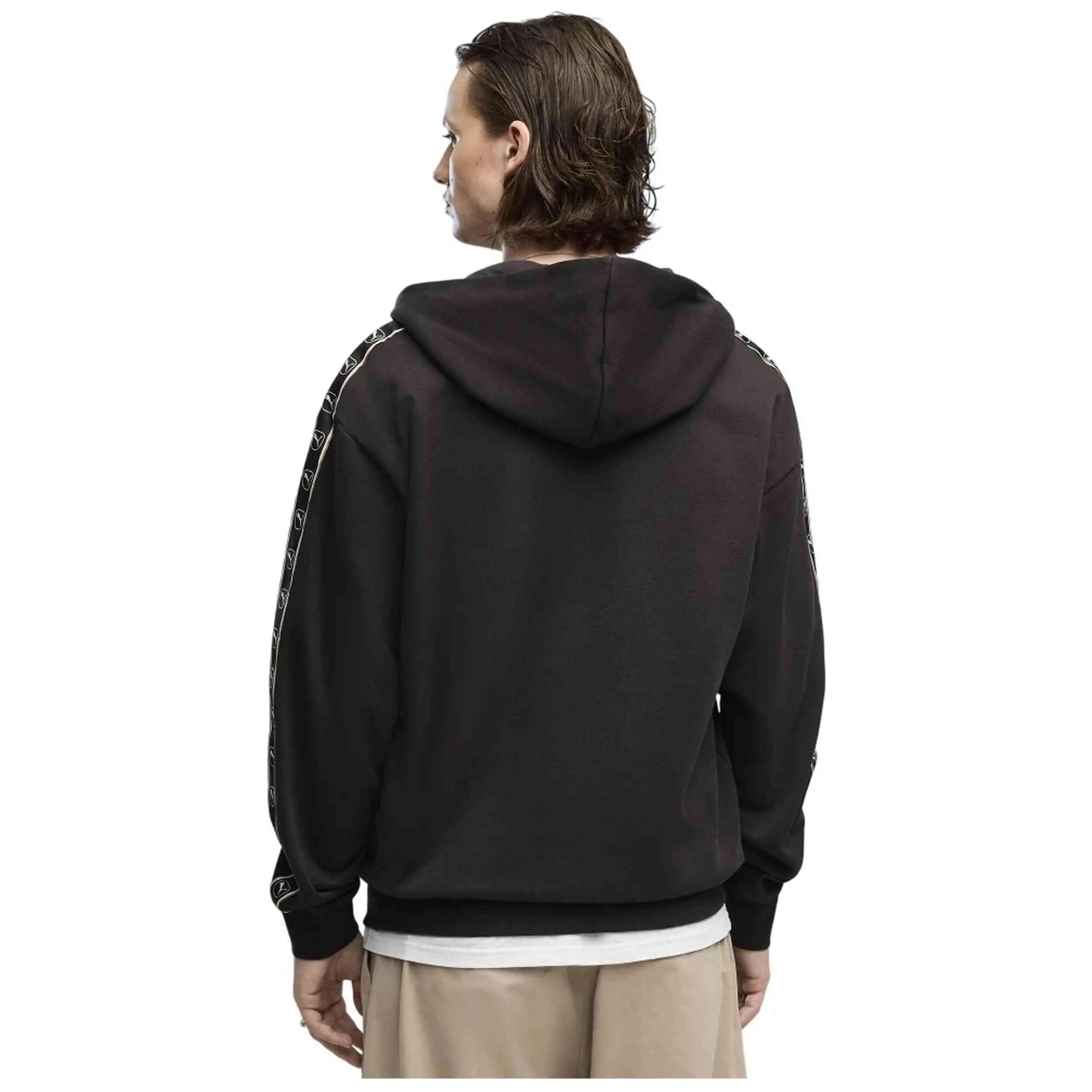 Hoodie Puma model Essentials Elevated Tape "Negro" voor mannen 2/4