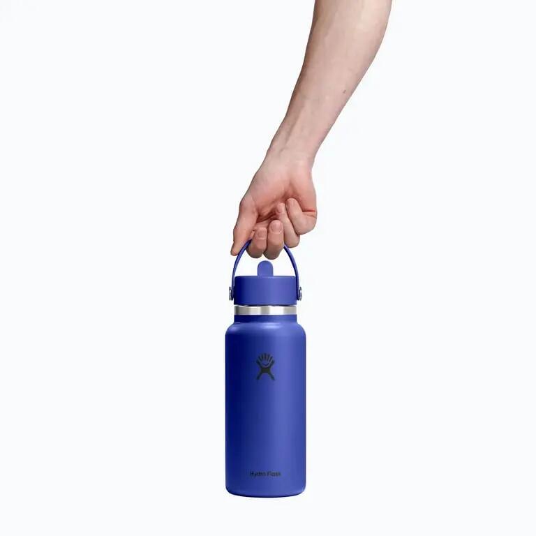 Bottiglia d'acqua Hydro Flask Wide Flex — Blu 3/4