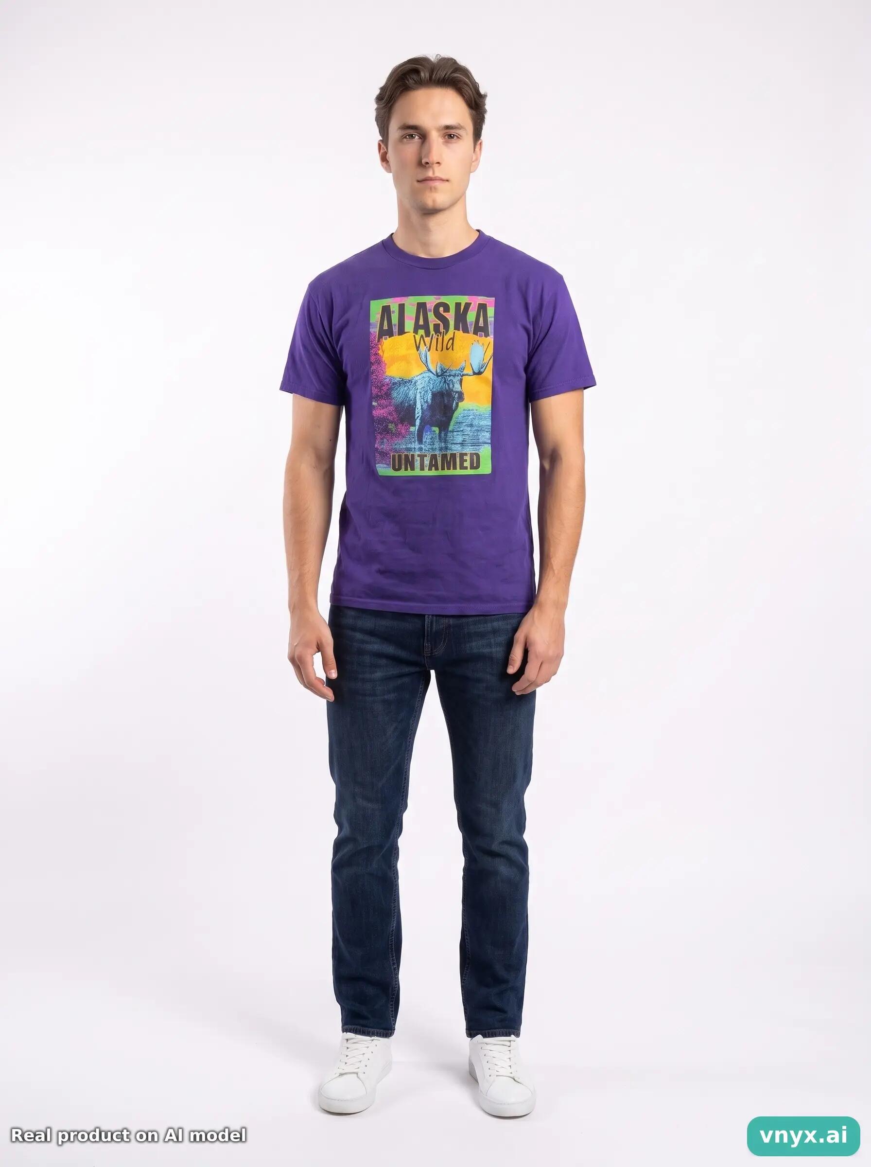 Second Life - Vintage Gildan Purple T-Shirts Men M 3/5