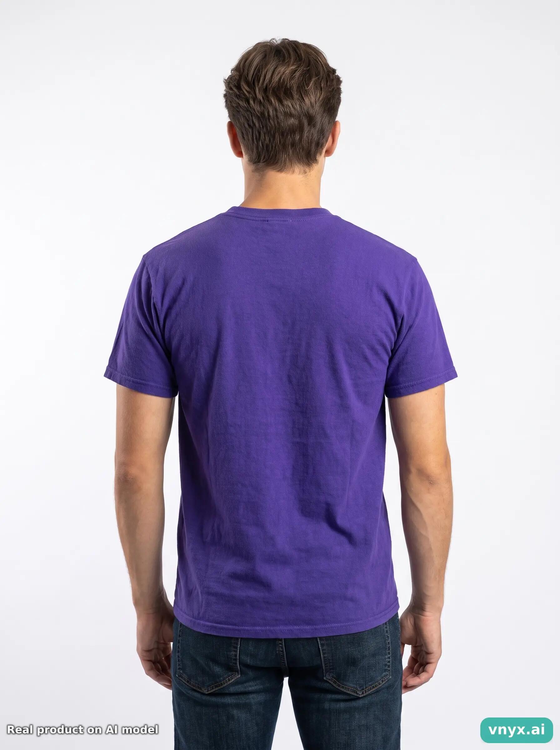 Second Life - Vintage Gildan Purple T-Shirts Men M 2/5