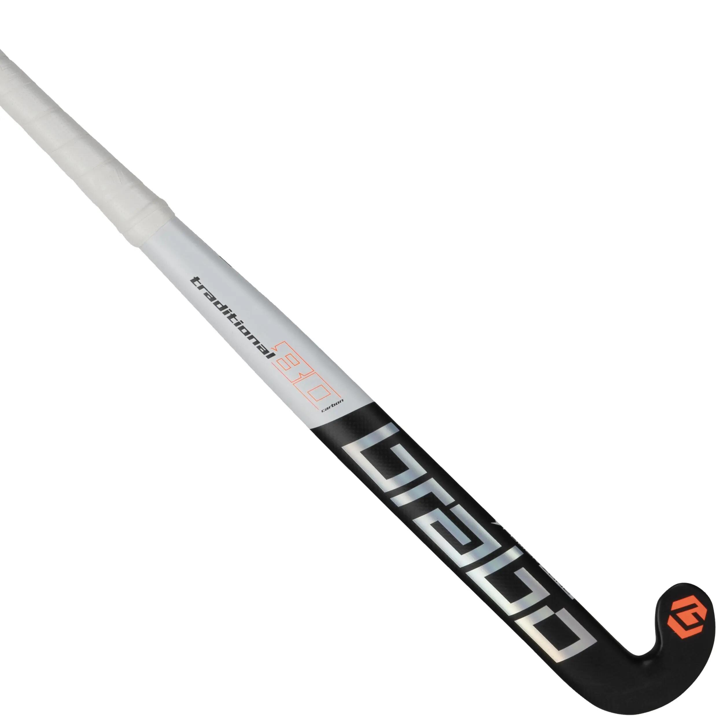 Brabo IT Traditional Carbon 80 ELB Bk/Or Senior Indoor Hockeystick 1/1