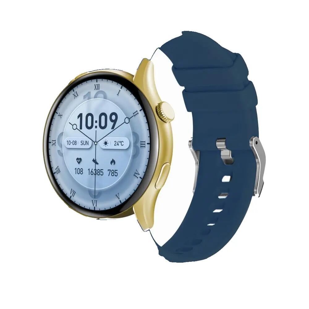 Montre connectée Gravity GT11-4 Or/Bleu silicone 5/10
