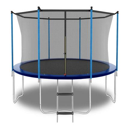 Trampoline de 2,4 m (8 pi), trampoline d'extérieur, avec filet de sécurité et éc
