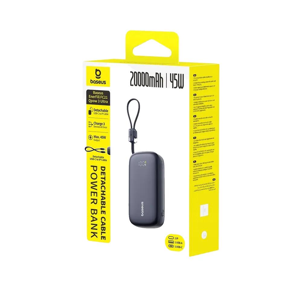 Batería externa Baseus EnerFill FC21 Qpow 3 Ultra 20000mAh 45W 8/10