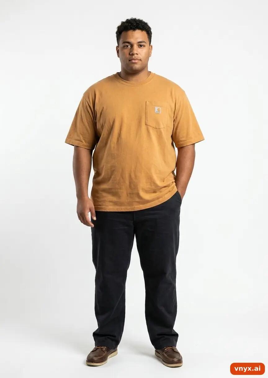 Second Life - Vintage Carhartt Light Brown T-Shirt Men L 2/5