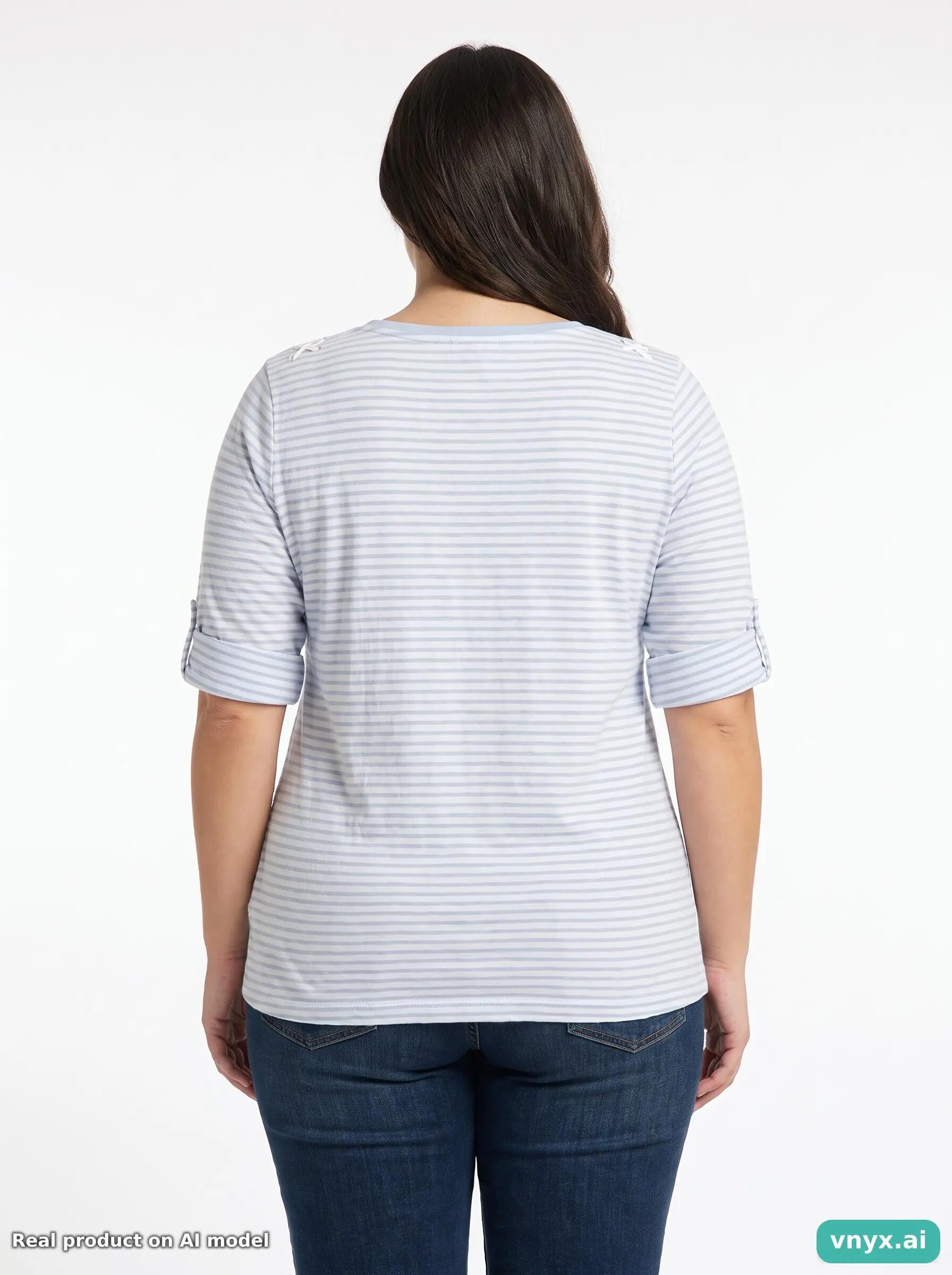 Second Life - Vintage LAUREN Blue Long-Sleeved Tops Women XL 4/5