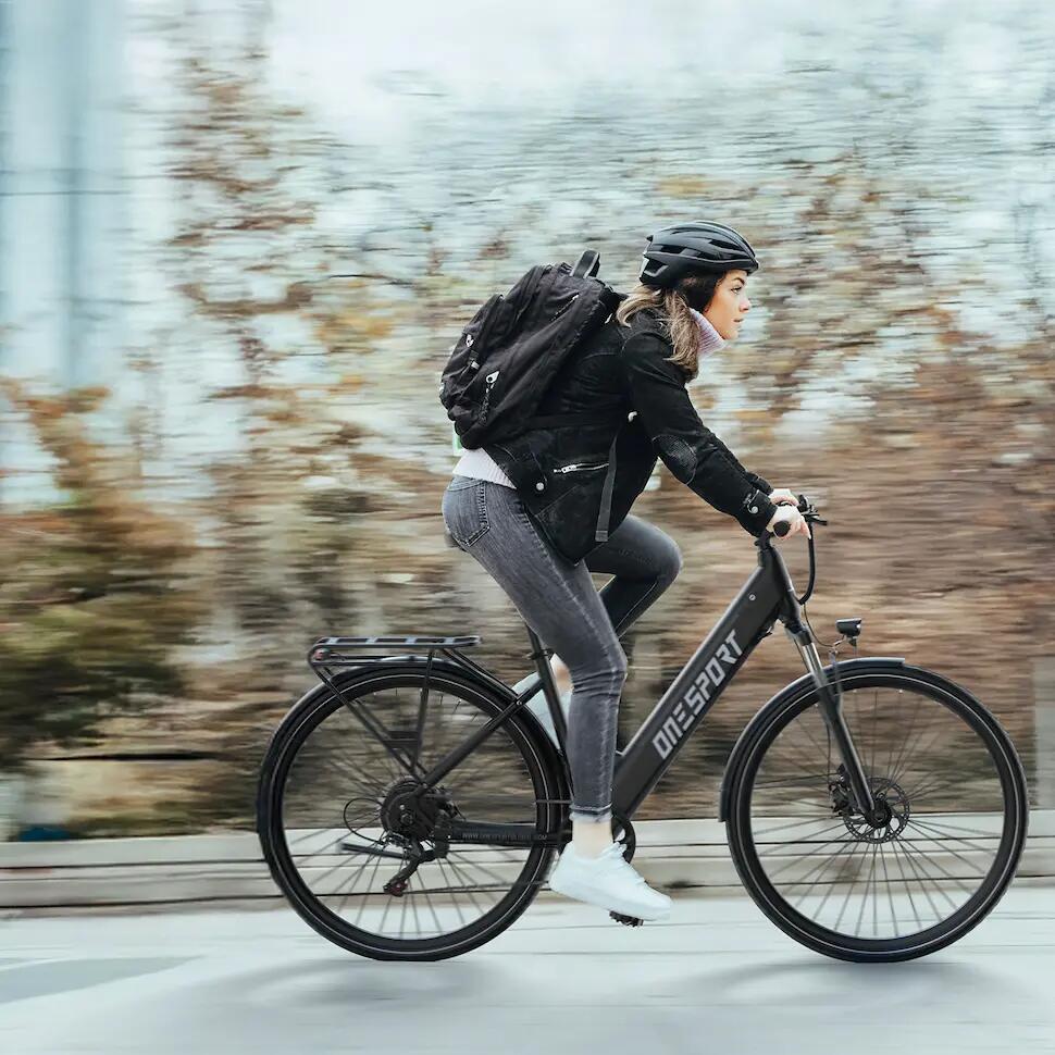 Mestský elektrobicykel ONESPORT OT12 27,5" pláště, motor 250W 12/15