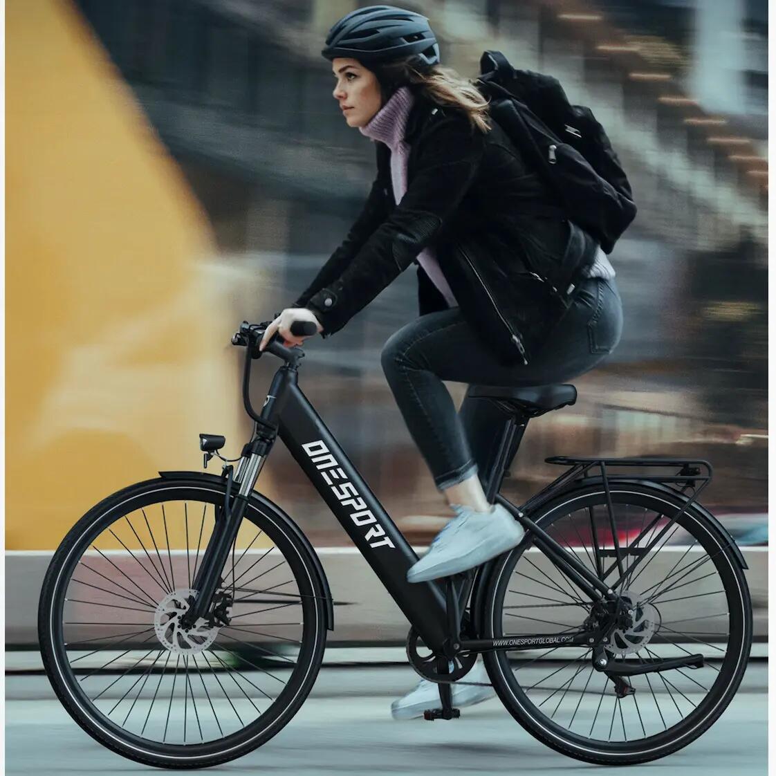 Mestský elektrobicykel ONESPORT OT12 27,5" pláště, motor 250W 11/15