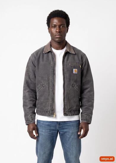 Second Life - Vintage Carhartt Charcoal Outdoor Jacket Men M