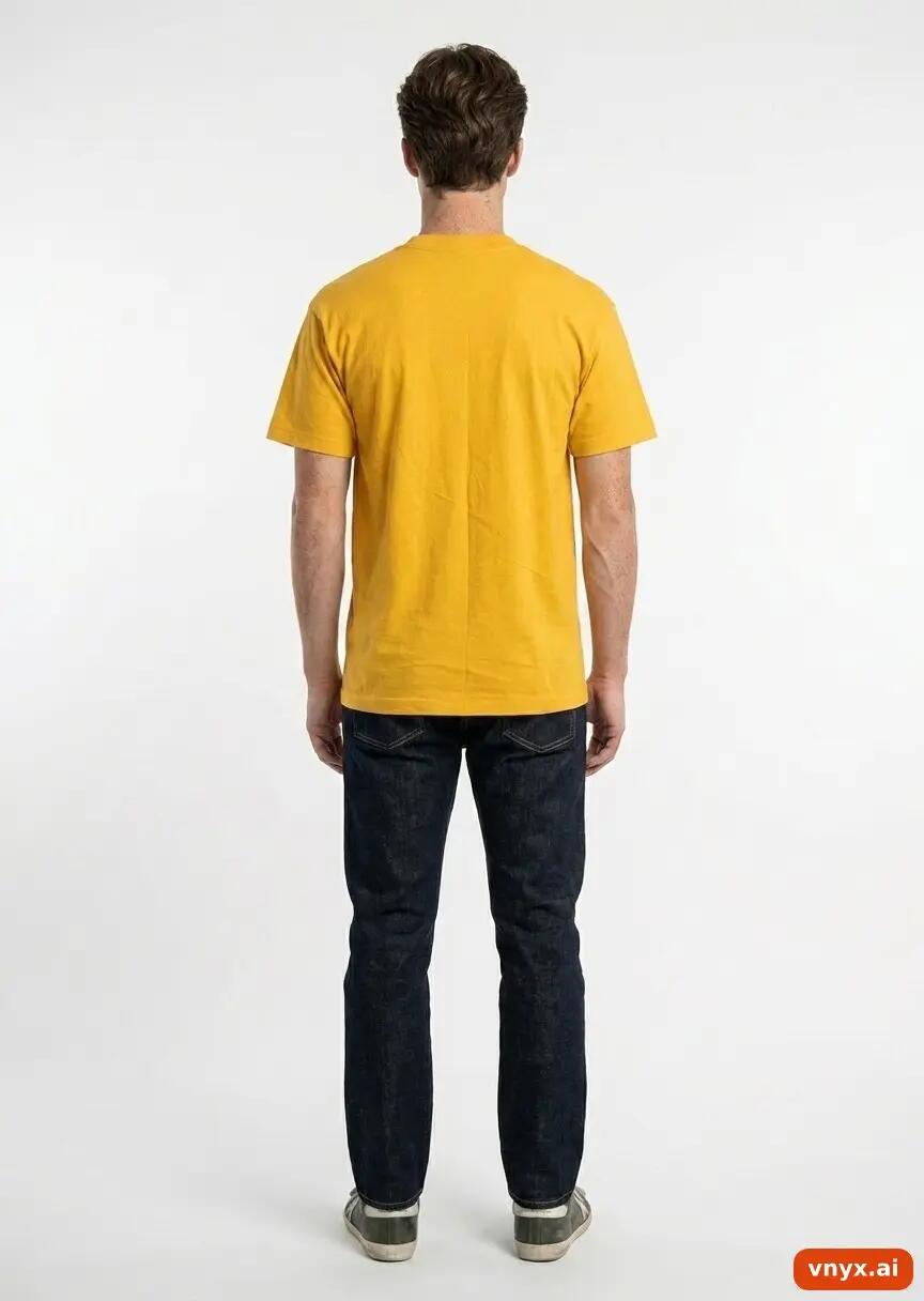 Second Life - Vintage Fruit of the Loom Yellow T-Shirts Men XL 3/5