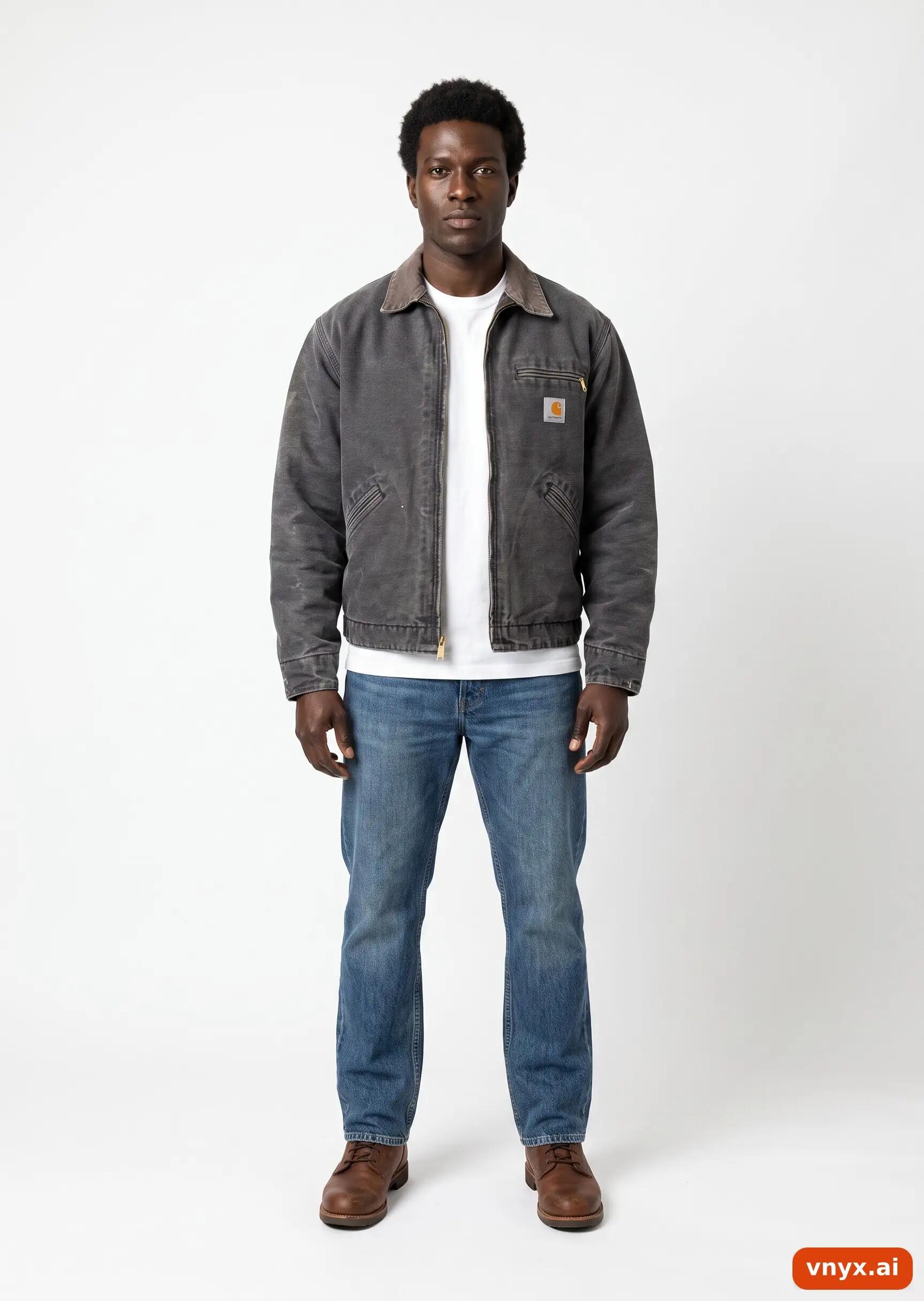 Second Life - Vintage Carhartt Charcoal Outdoor Jacket Men M 3/5