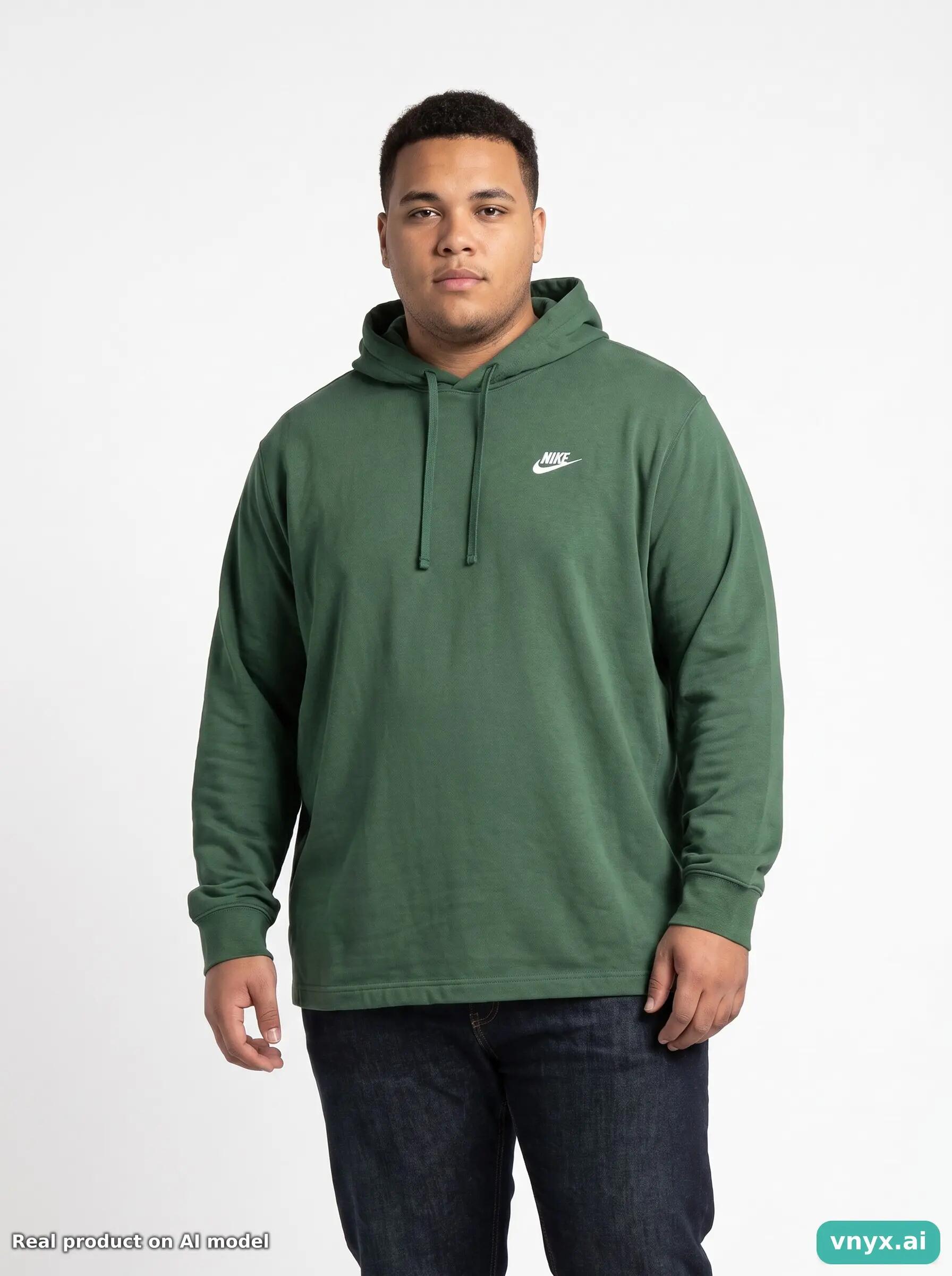 Second Life - Vintage Nike Green Hoodies Men XL 1/5