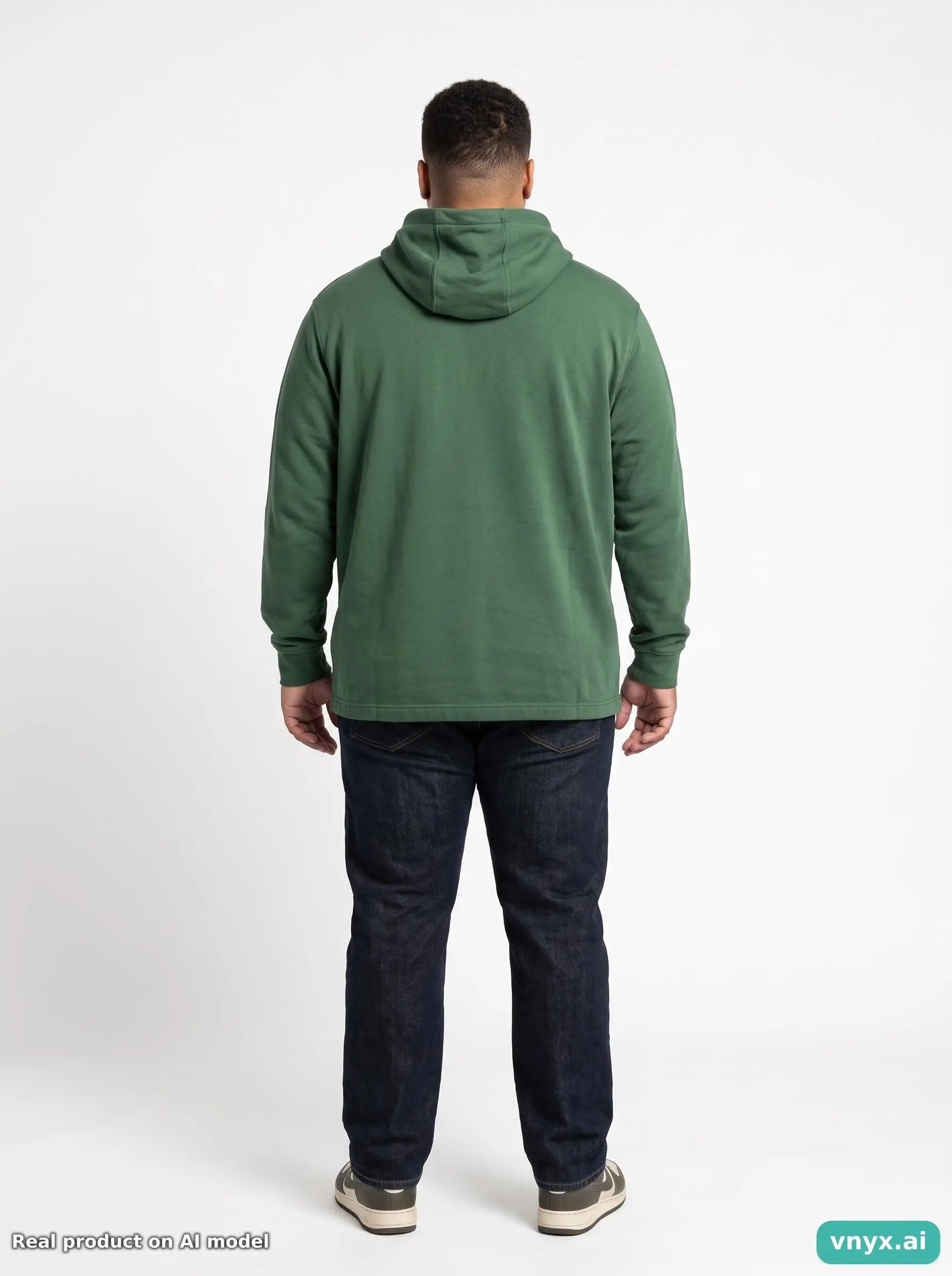 Second Life - Vintage Nike Green Hoodies Men XL 4/5