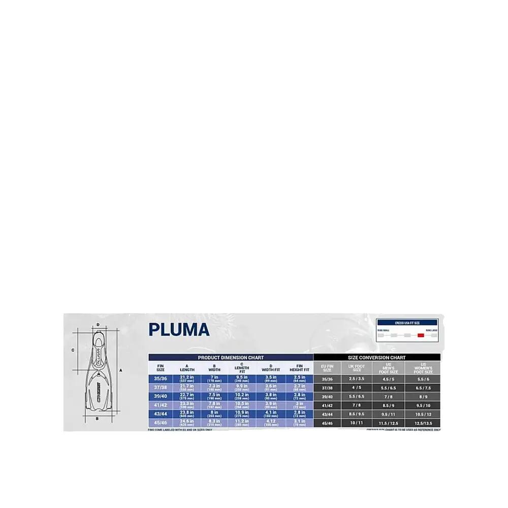 Palmes Cressi Pluma Azuis 9/10