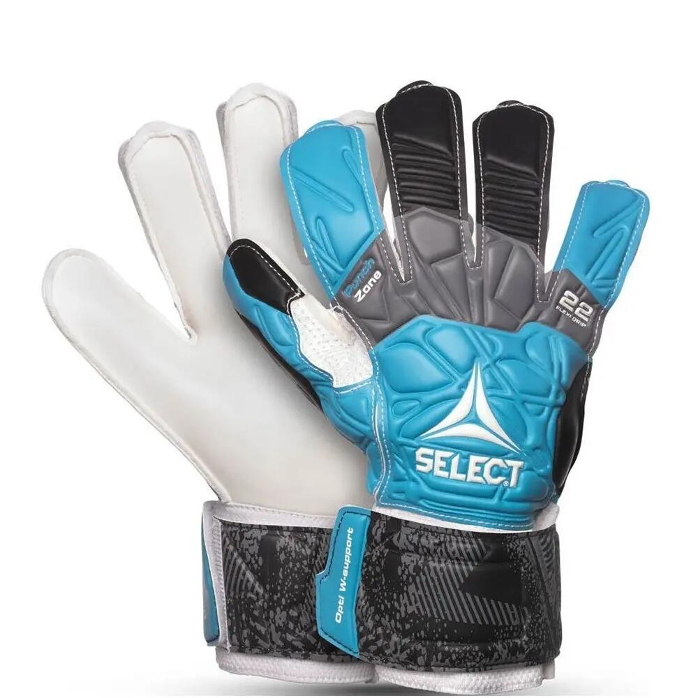 Guanti Da Portiere Adulto Unisex Select 22 Flexi Nero Blu 3/3
