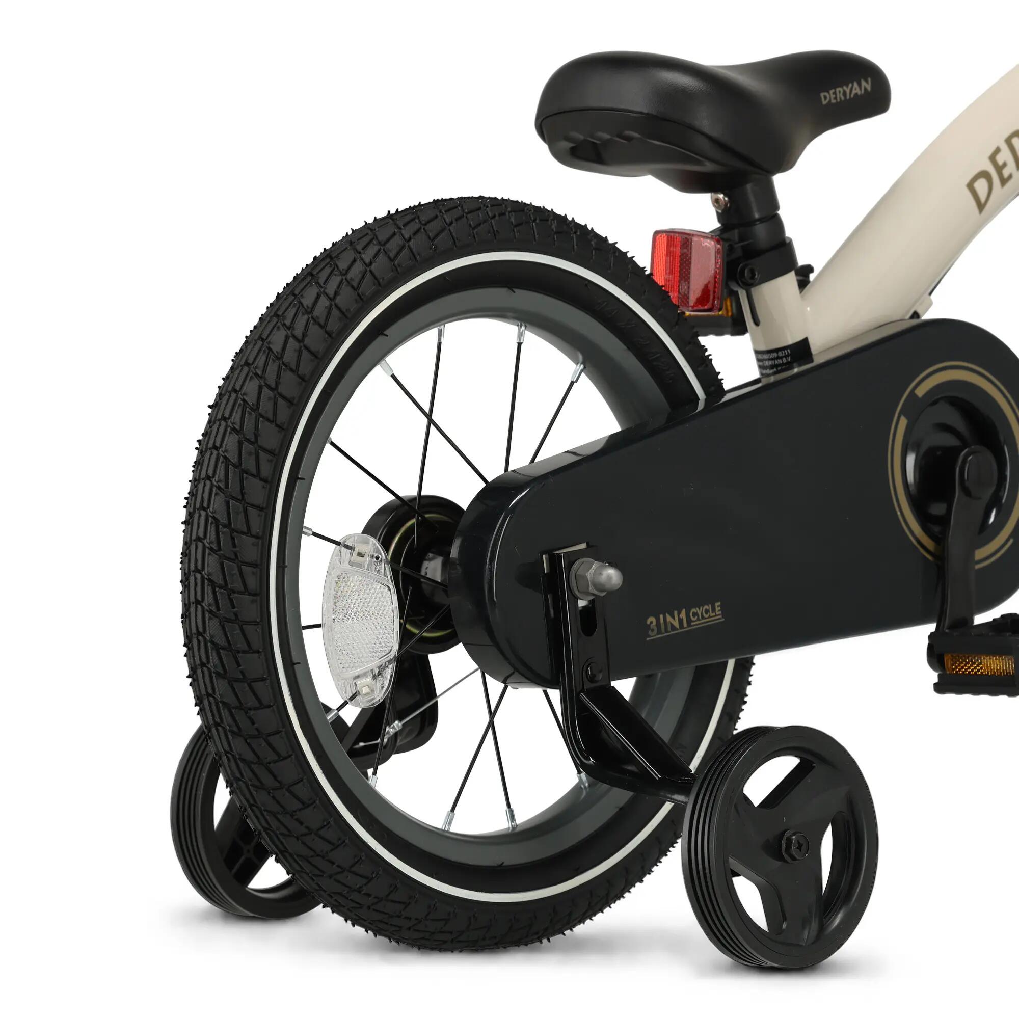 Luxe Kinderfiets 14 inch  3 in 1  Loopfiets 6/9