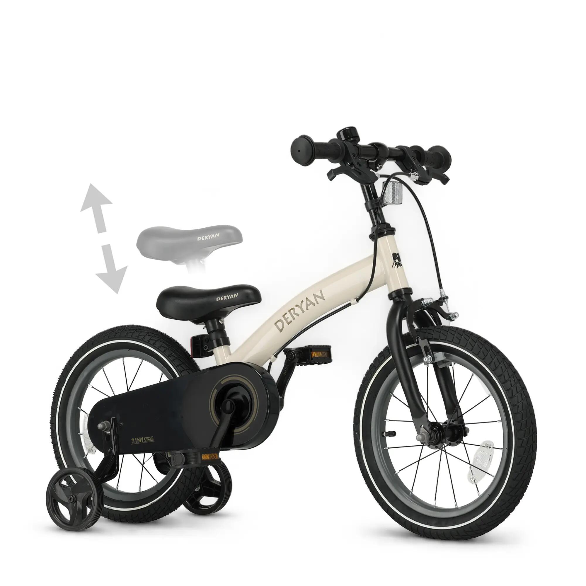 Luxe Kinderfiets 14 inch  3 in 1  Loopfiets 4/9