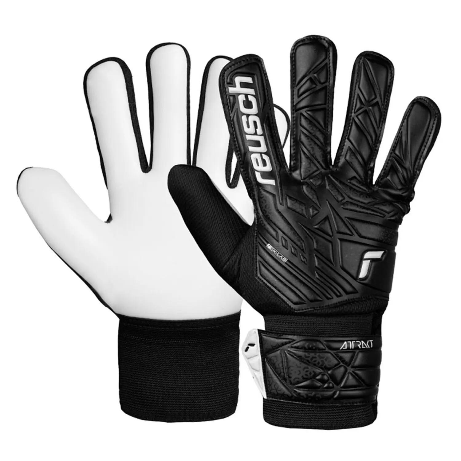 Guanti Da Portiere Bambini Reusch Attrakt Starter Solid Nero 4/4