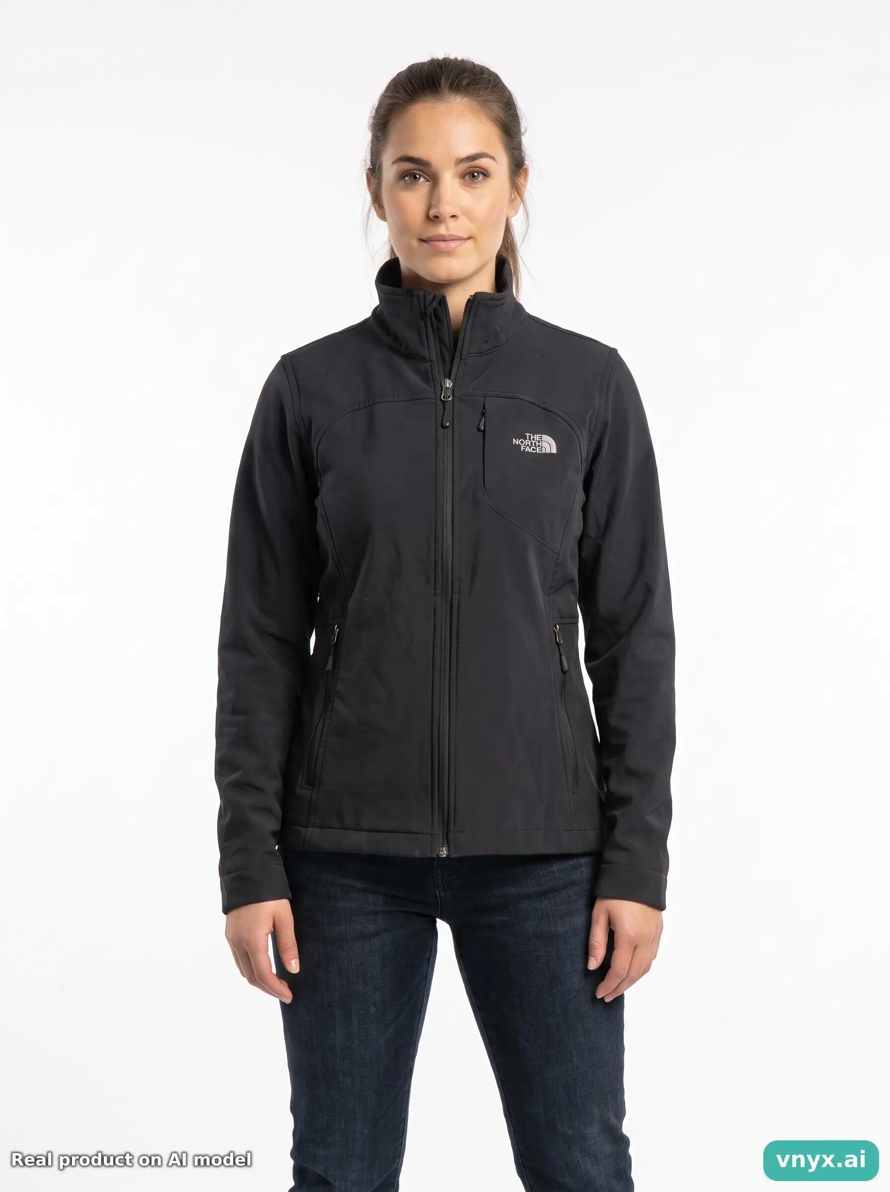Second Life - Vintage The North Face Black Outdoor Jackets Women M 1/5