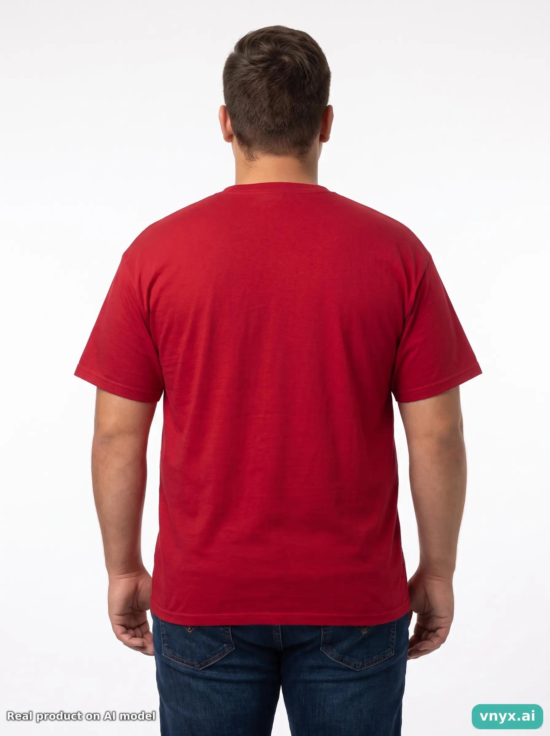 Second Life - Vintage Fruit of the Loom Red T-Shirts Men XL 2/5