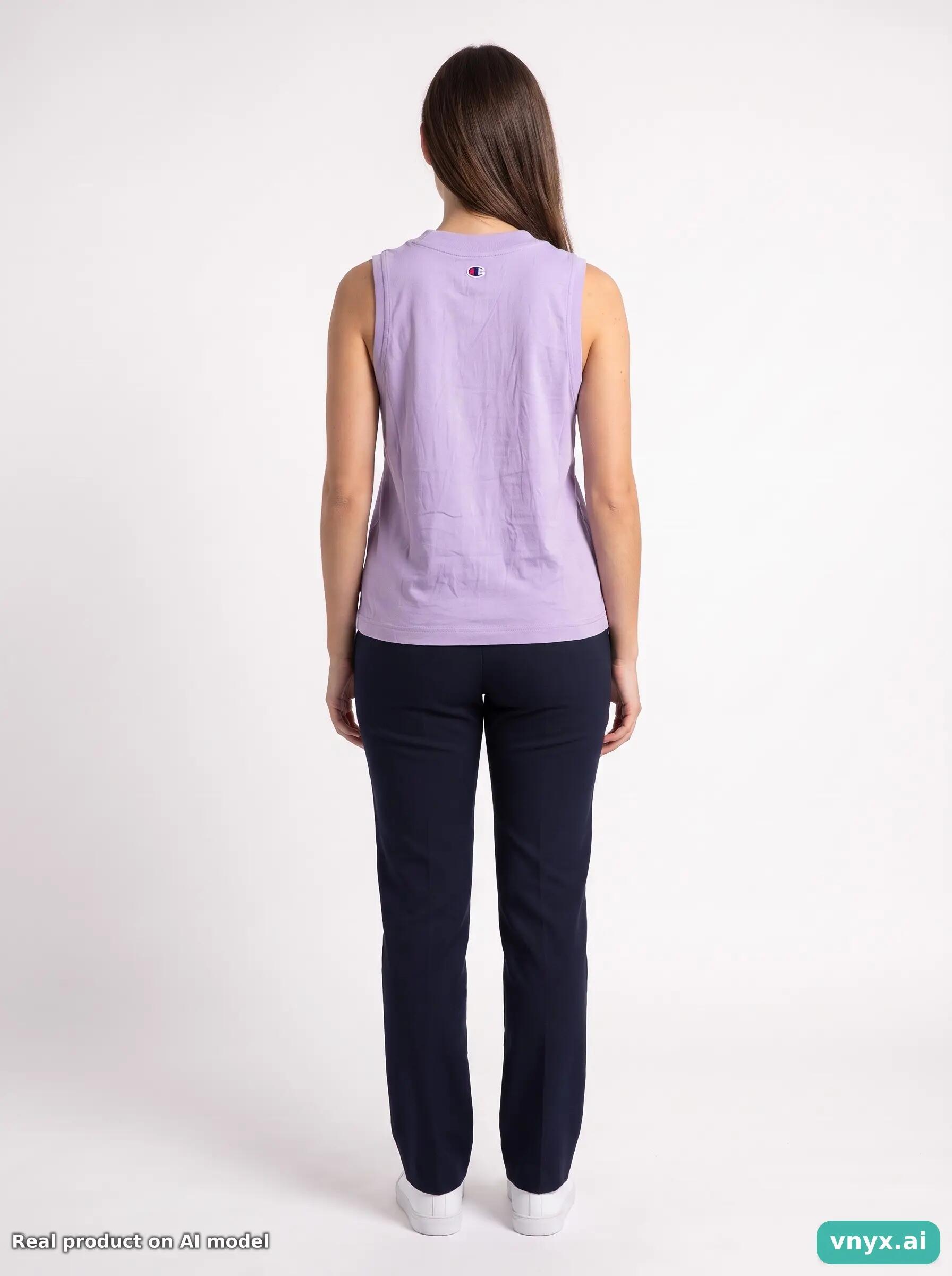 Second Life - Vintage Champion Lilac Top Women L 4/5