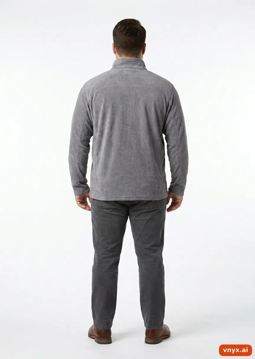 Second Life - Vintage Columbia Sportswear Grey Fleece Pullover Men L 3/5