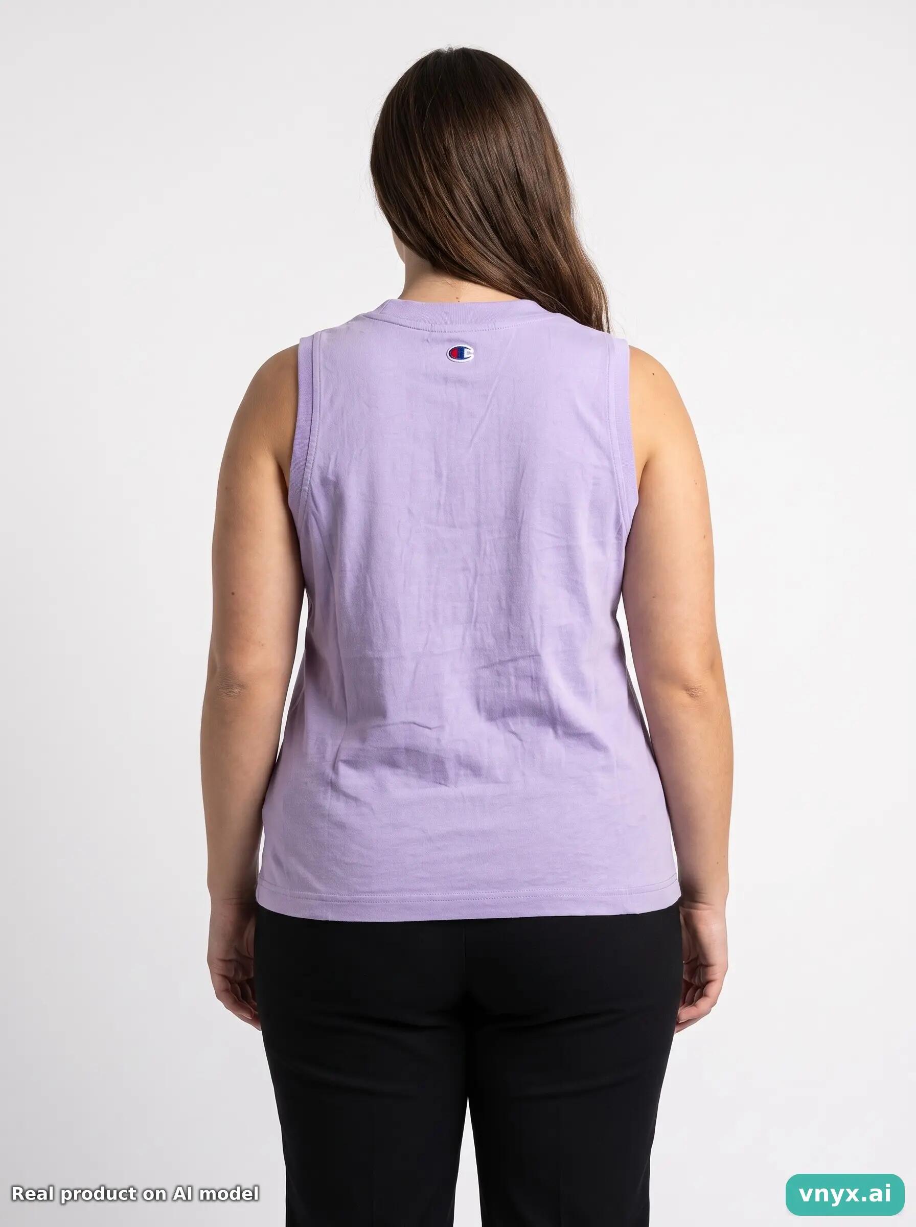 Second Life - Vintage Champion Lilac Top Women L 2/5